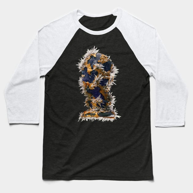 FACE CRYSTALIZED Baseball T-Shirt by gigigvaliaart